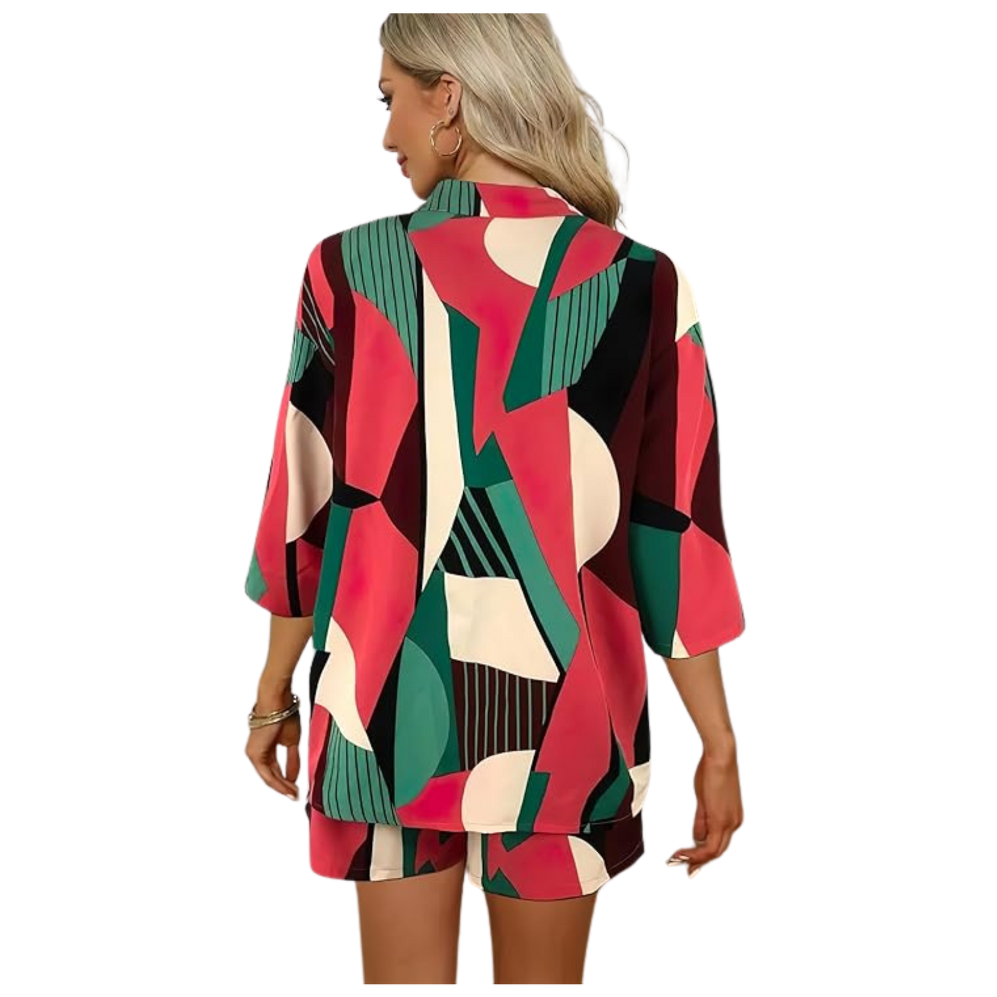 Elegant Print Shirt Style Co-Ord Set