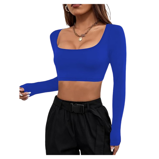 Blue Bliss Western  Top